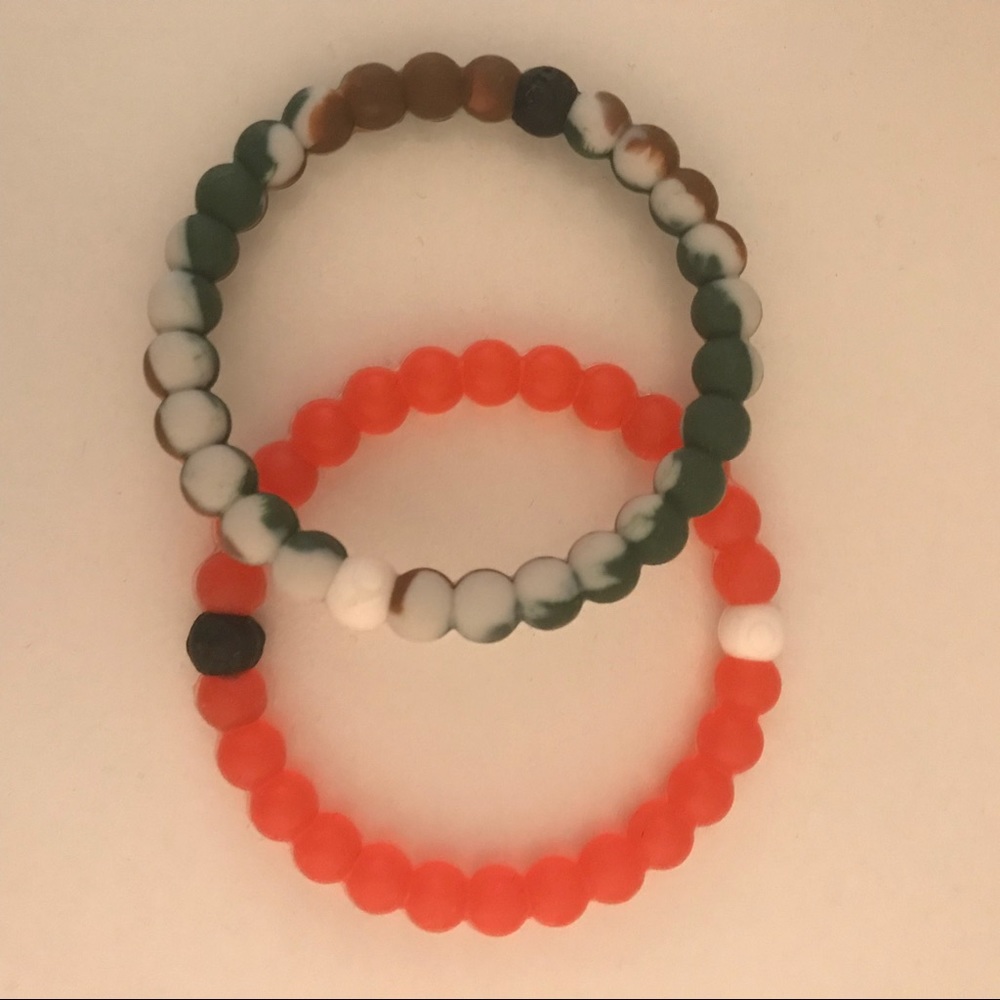 Lokai Red & Camo Bracelets